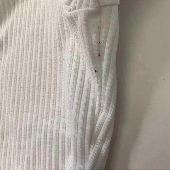 Hollister Polo Collar White Baby Tee Size L - Picture 5 of 6